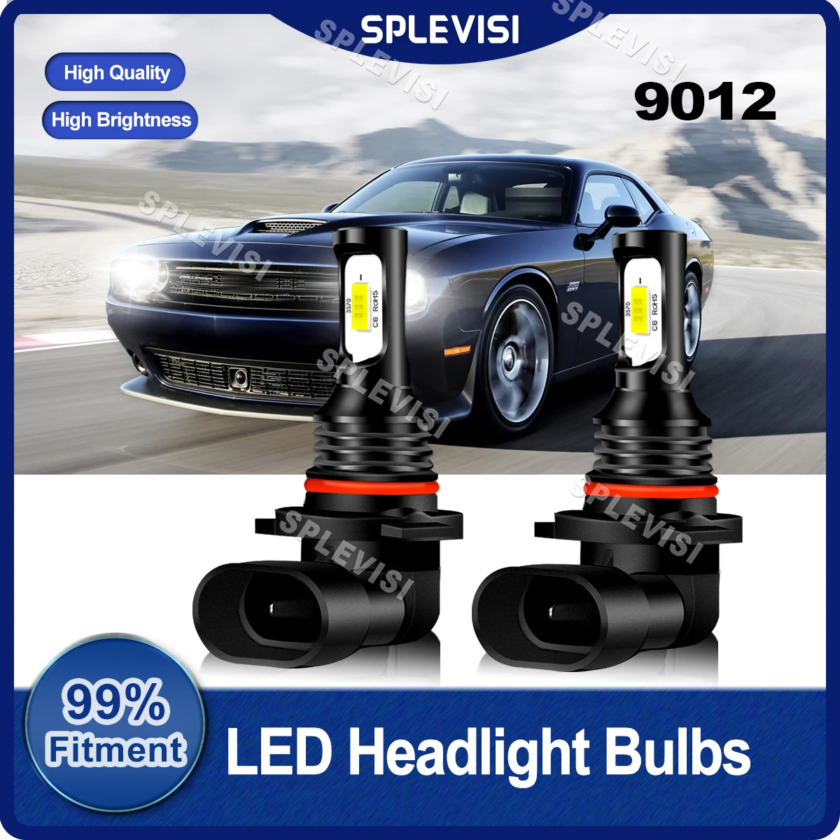 

Plug And Play LED Headlight 9012 High Beam Bulbs 70W 8000LM/Pair For Dodge Challenger 2015 2016 2017 2018 2019 Car High Light