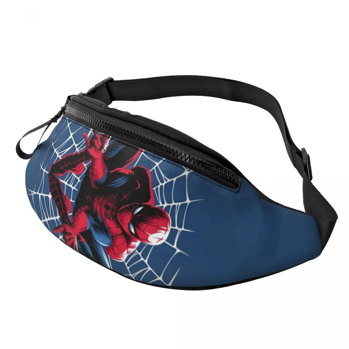 

Spider-Man Cobwebs Crossbody Sling Bags Cool Chest Bag Superhero Shoulder Backpack Daypack for Hiking Travel Camping Satchel