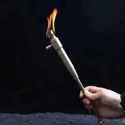 2024 New Torch Kerosene Lighter Short Long Special-Shaped Creative Collection Torch Lighter Outdoor Survival Gadget Men's Gift