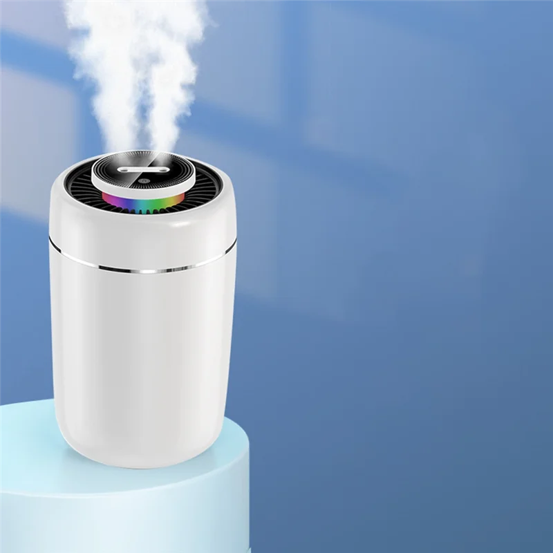 ABLN-Humidifier Capacity Double Nozzle Diffuser Battery Rechargeable Air Humididicator Portable Home