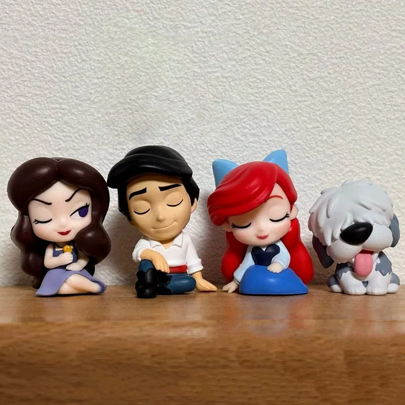 

Original Disneys Mermaid Gashapon Capsule Toy Kawaii Sitting Posture Ornament Miniature Figure Cute Figurine Anime Model