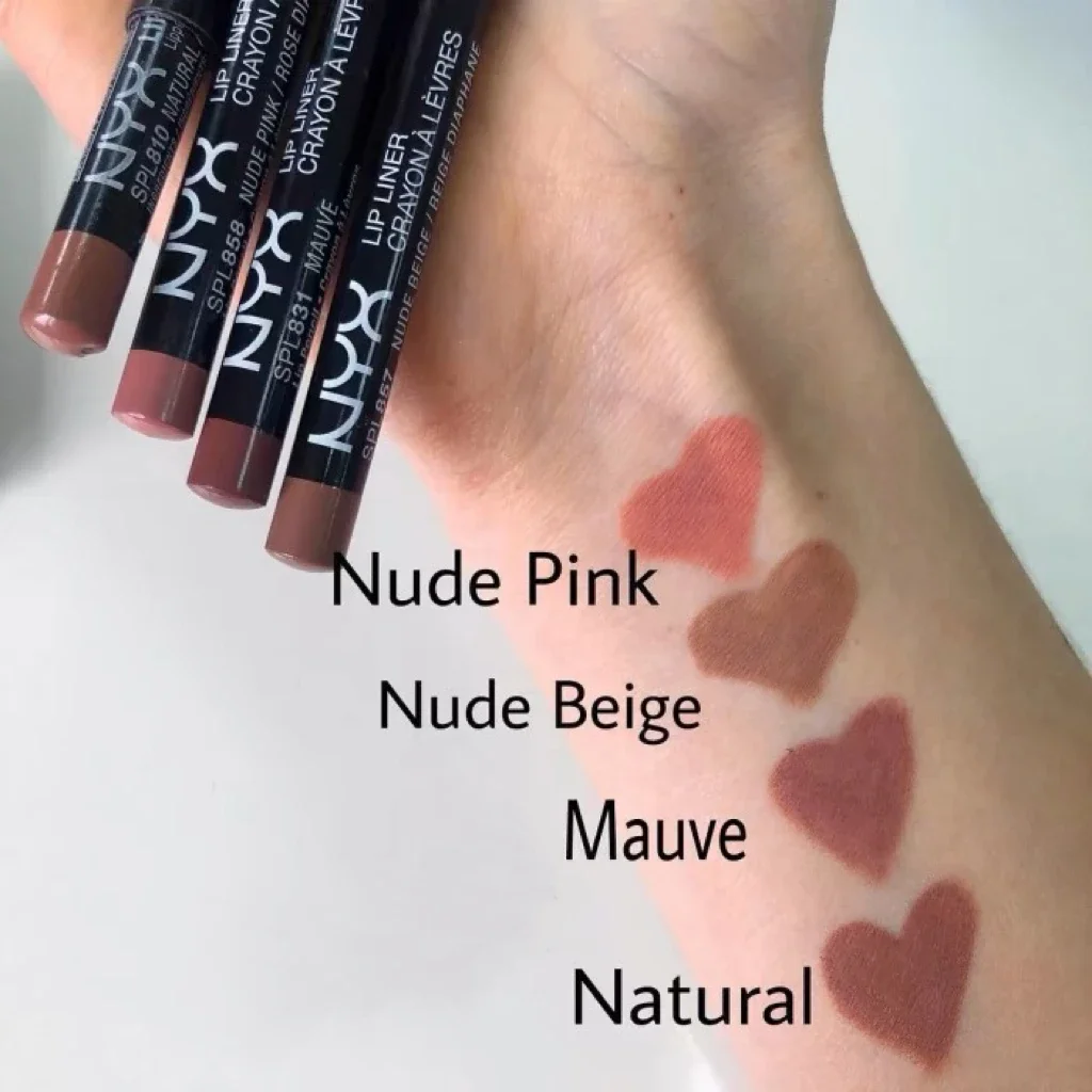 Slim Lip Pencil Long-Lasting Creamy Lip Liner Waterproof Plumping lip Stain Natural Nude Brown Lip Liner Professional Makeup