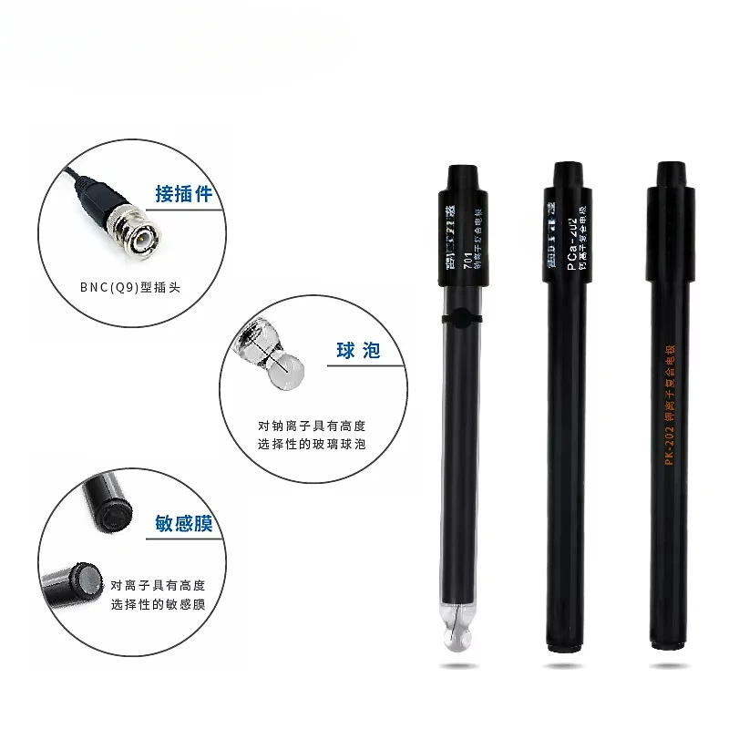 

PF-2-01 Fluoride Ion Electrode PCL-1-01 Chloride Ion Composite Calcium Potassium Lead Iodide Bromide