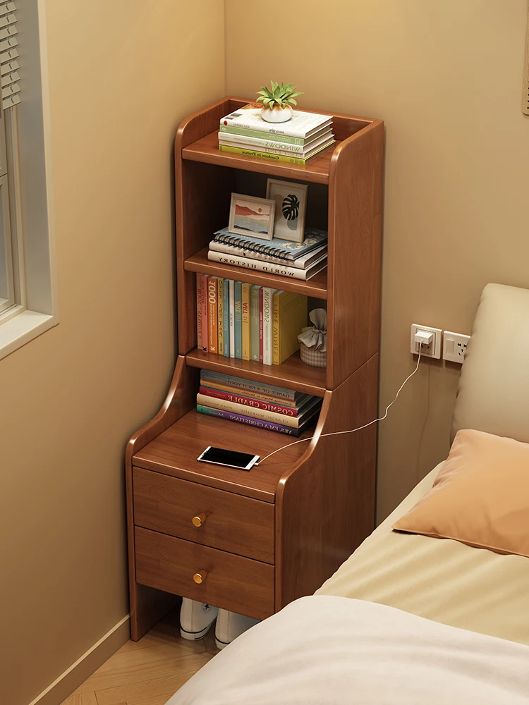 

Table Bedroom 30cm Bedside Cabinet Heightened Bookshelf Storage Locker Storage Rack