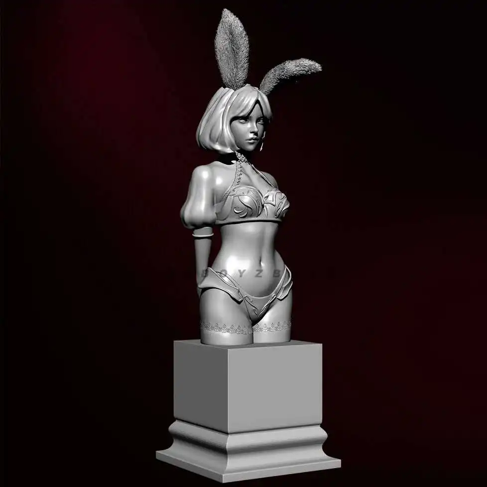 Resin Model Kit 60mm ZBBOY Rabbit Baby Girl Bust
