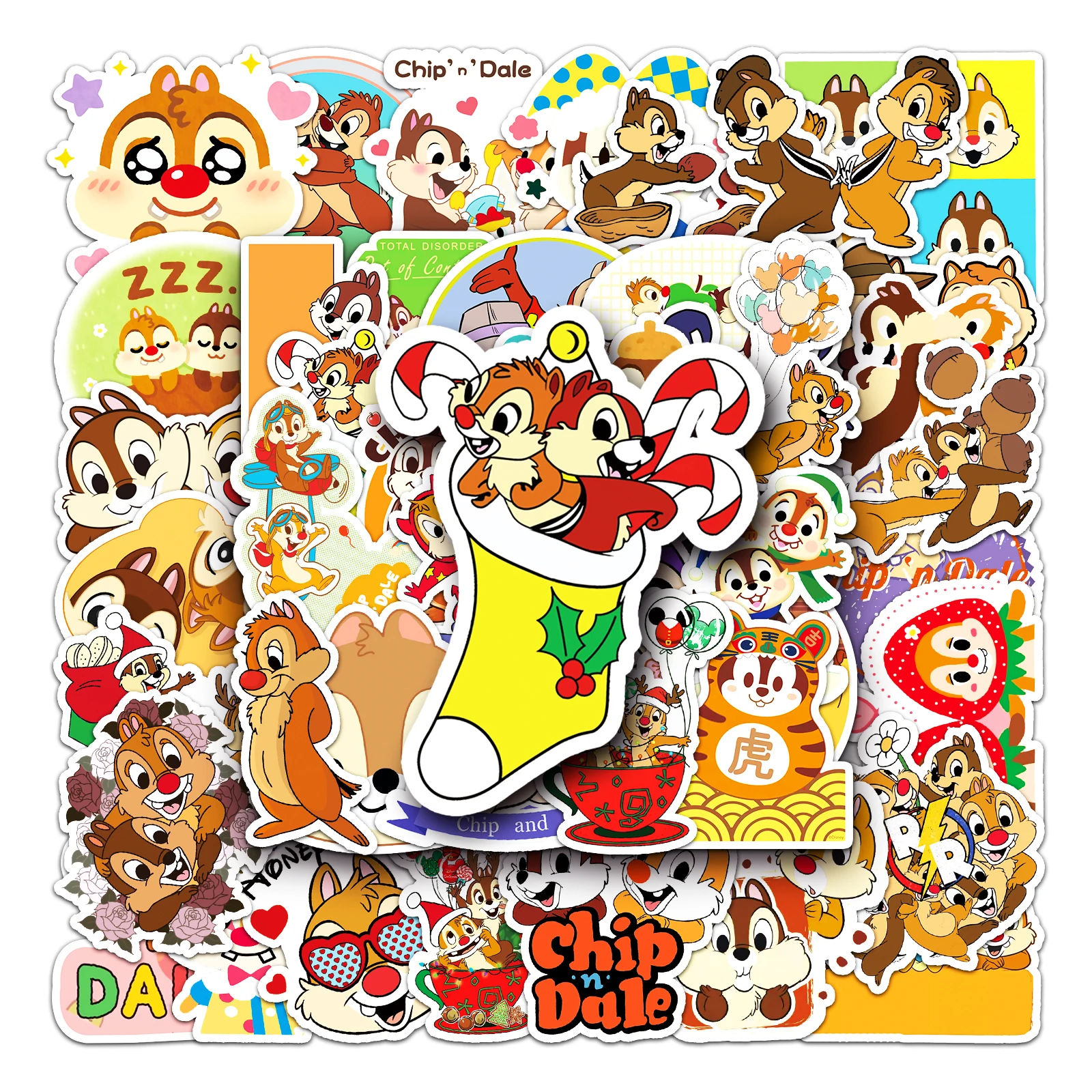 

10/50PCS Disney Chip 'n' Dale Cute Stickers Decal Waterproof Laptop Fridge Skateboard Phone Guitar Kid Cute Cartoon Sticker Toy