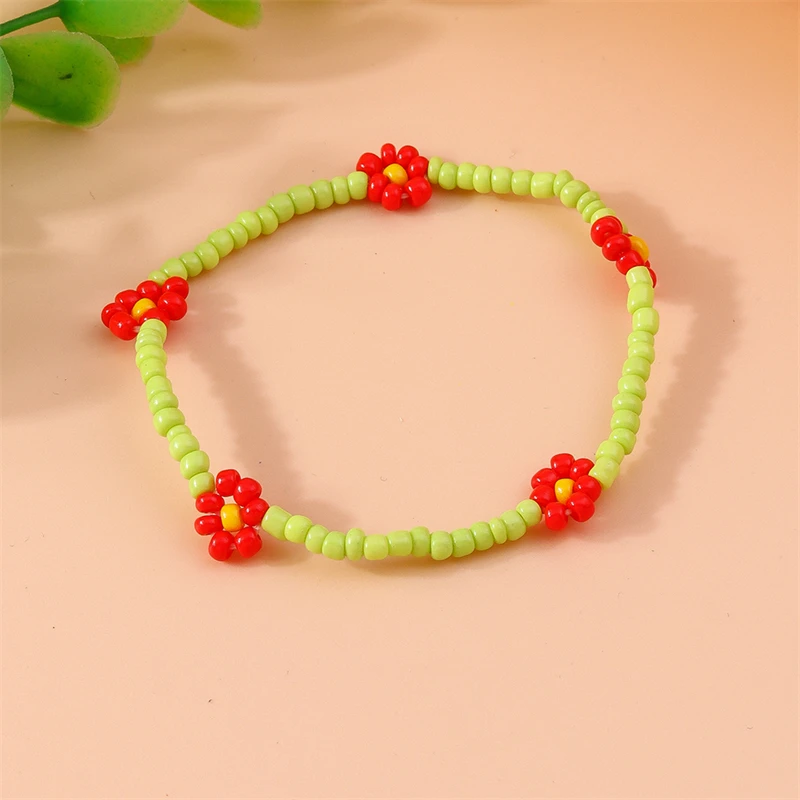 Böhmisches handgefertigtes Armband mit bunten Perlen für Damen, süßes Blumen-Perlenarmband, Party-Schmuck, Geschenke für Mädchen – Detail 13
