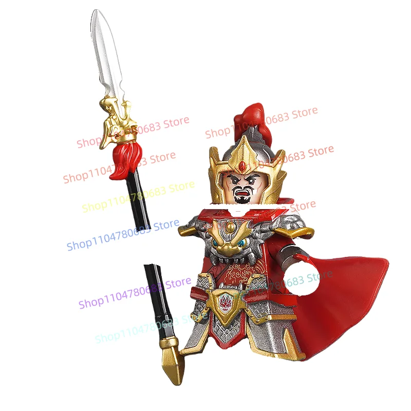 MOC Bouwstenen Drie Koninkrijken Yue Fei Mini Figuur Assemblage Model Display Collectible Anime Cartoon Accessoire Speelgoed Cadeau