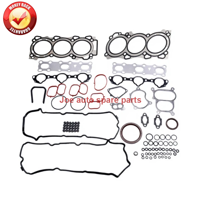

VQ40 VQ40DE VQ40-DE Engine Full gasket set kit for Nissan PATHFINDER R51 HARDBODY D22 4.0L 3954CC 2004- 10101-EA225 50273300