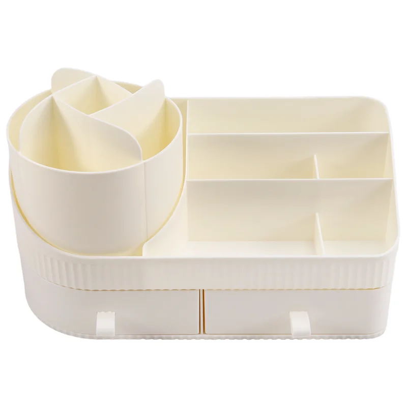 B04B-Niedliche Rotierende Schublade Stift Halter Große Kapazität Desktop Stift Halter Multifunktionale Lagerung Rackpen Halter