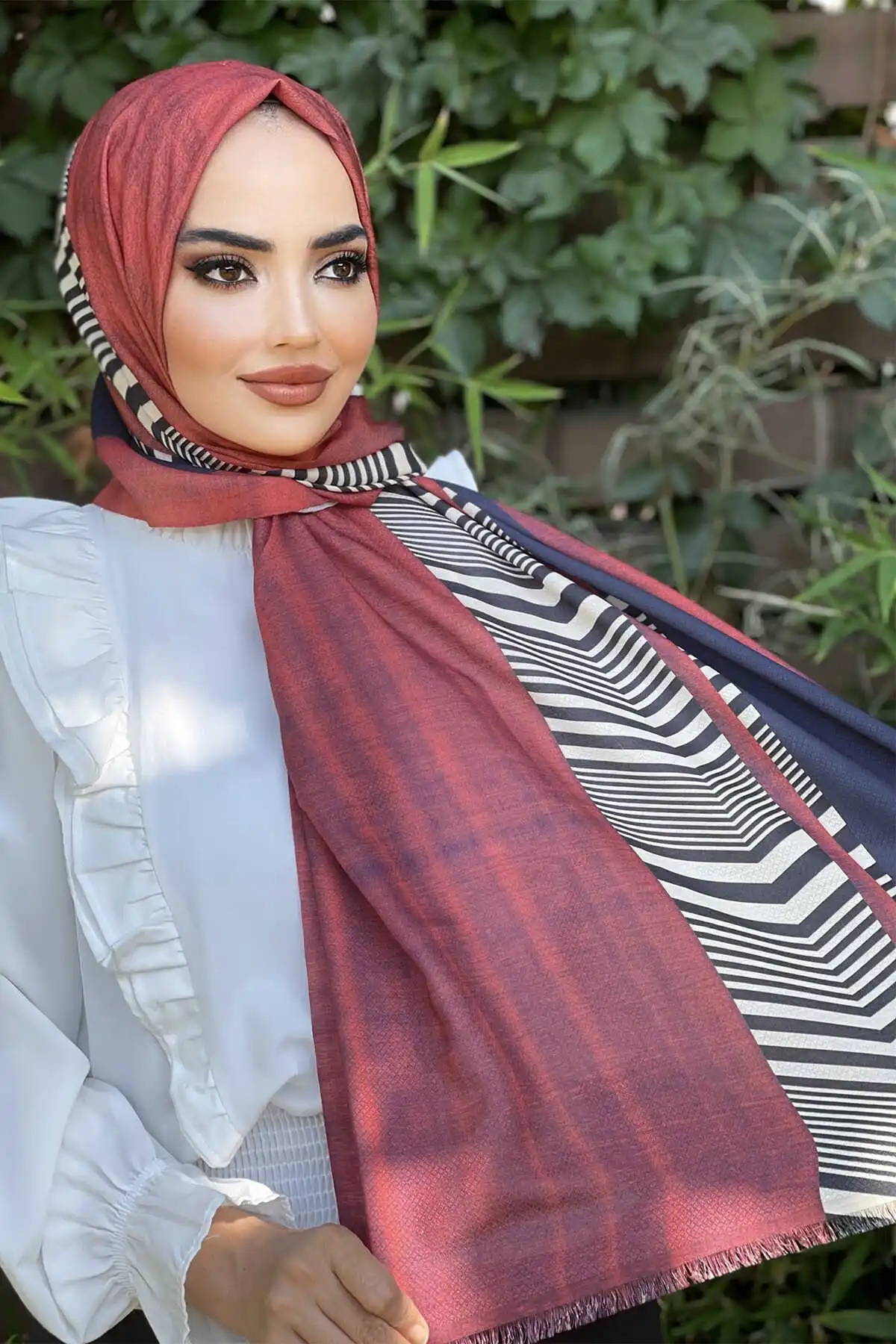 Cotton Pattern Shawl E- -Winter Autumn 2021 Muslim Women Hijab headscarf Islamic Turkey