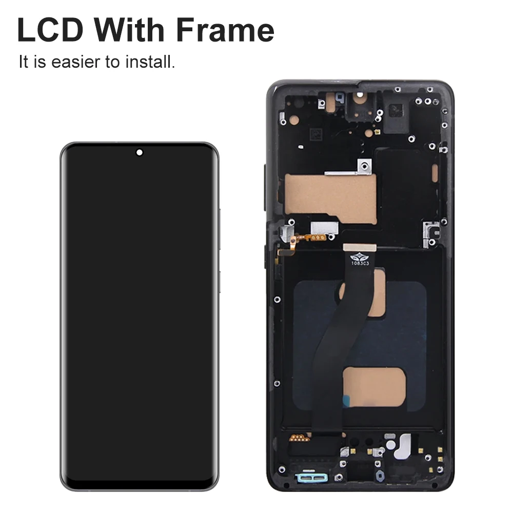 S21 Ultra 5G TFT Screen Assembly for Samsung Galaxy S21 Ultra 5G G998B G998B/DS LCD Display Touch Screen Digitizer with Frame