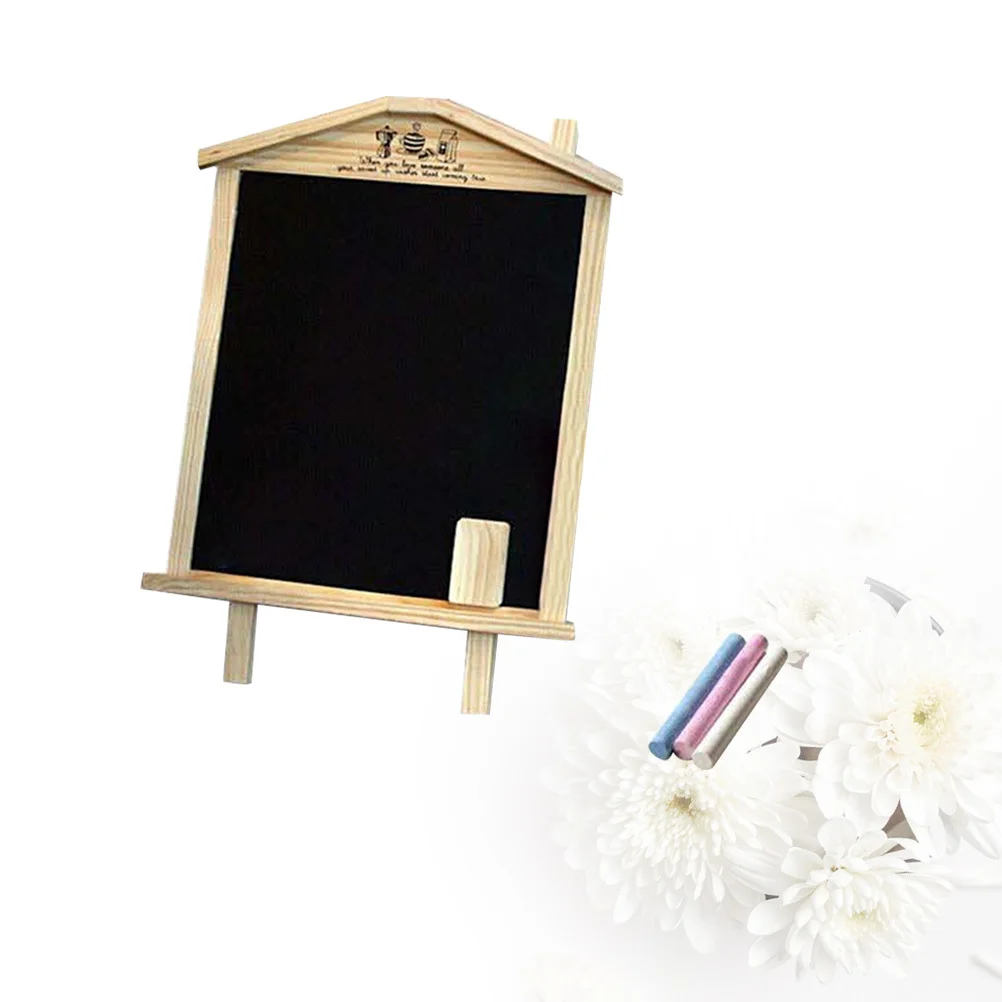 36x26cm Magnetic Small Blackboard Wooden Message Board Decorative Chalkboard for Shop Home Kitchen Classroom Door Sign Menu
