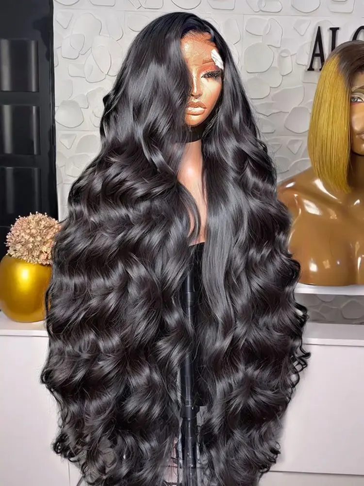 

40 42 Inch Body Wave Human Hair Wigs 200% 250% Density 13x6 HD Lace Front Human Hair Wig 5x5 Gluless Lace Closure Wig Preplucked