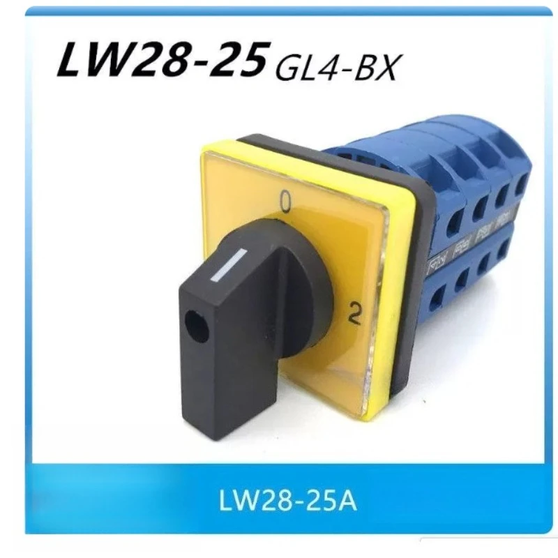 Suitable for 1PC LW28-25 GL4-BX Machine Tool Forward Reverse Switch Four Section Switch 25A  220V BX50