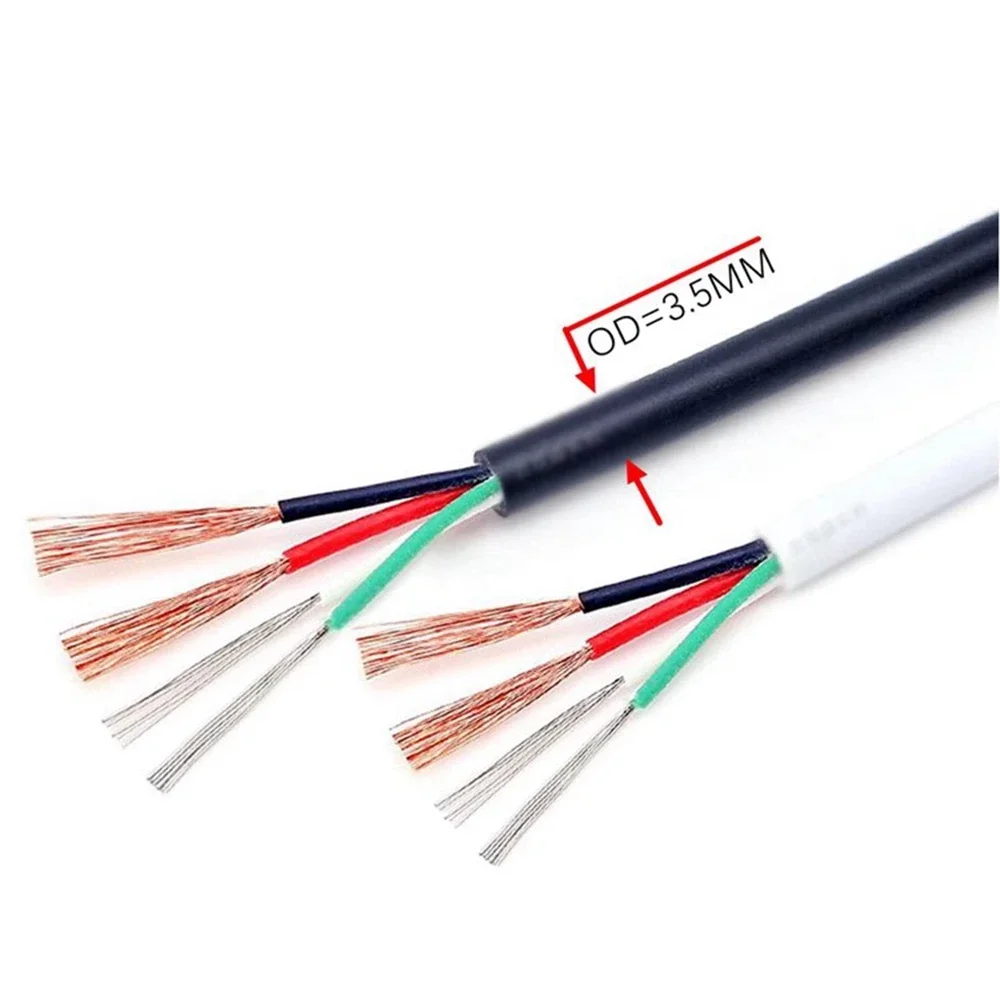 USB Android DIY Manual Mouse Cable TPE Data Cable Type-C Quick Charge Connector 4-core Quick Charge Wire