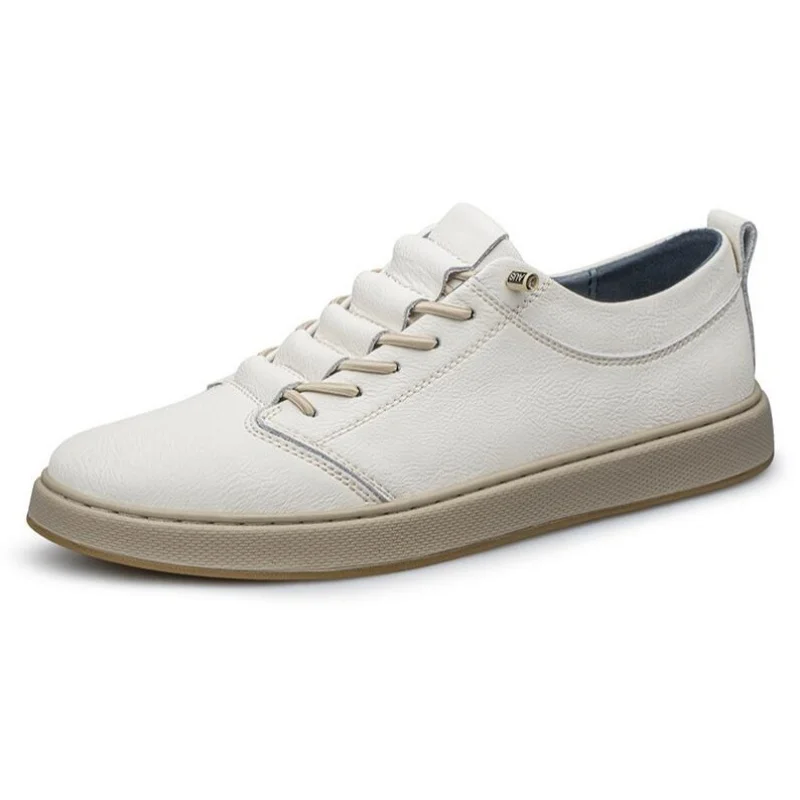 Spring Men's Casual Genuine Leather Oxford Shoes Comfortable Soft Soles Designer Outdoor Walking Shoes for Men Big Size:37-46