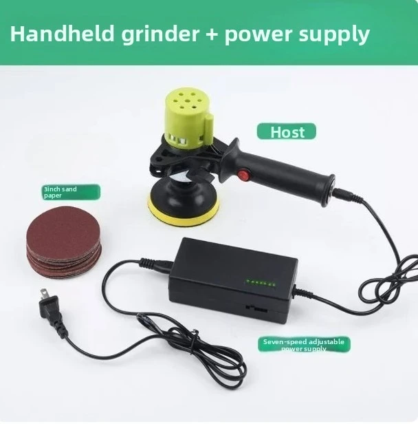 Electric Drywall Sander 3 Inch Disc Polishing Tool with Adjustable Speed