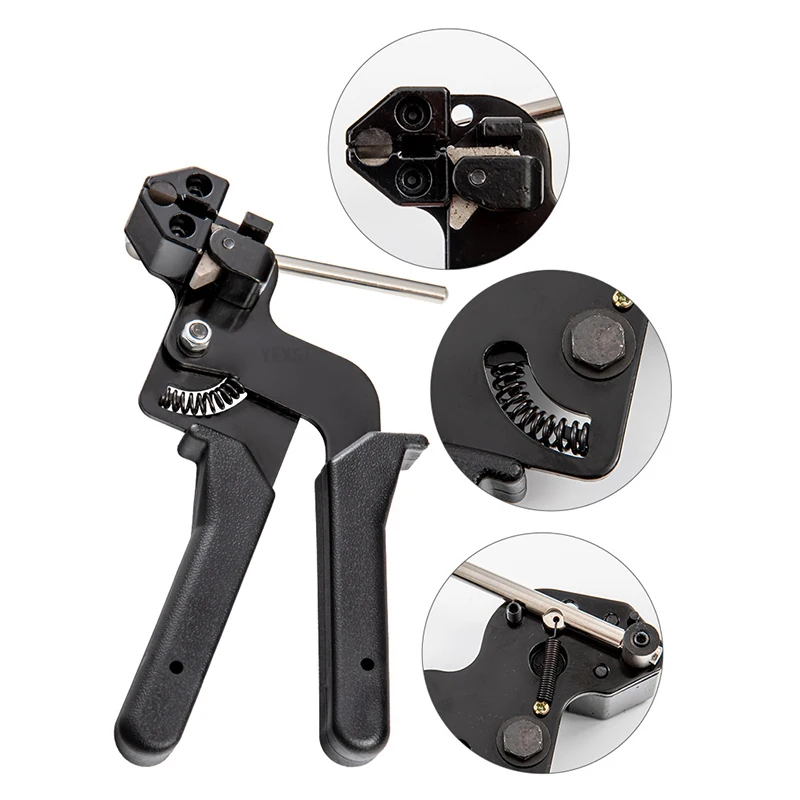 NEW Cable Ties Guns Stainless Steel Hand Fastening Strap Cutting Wrap Tool Automatic Zip Tensioning Tool Cable Ties Plier