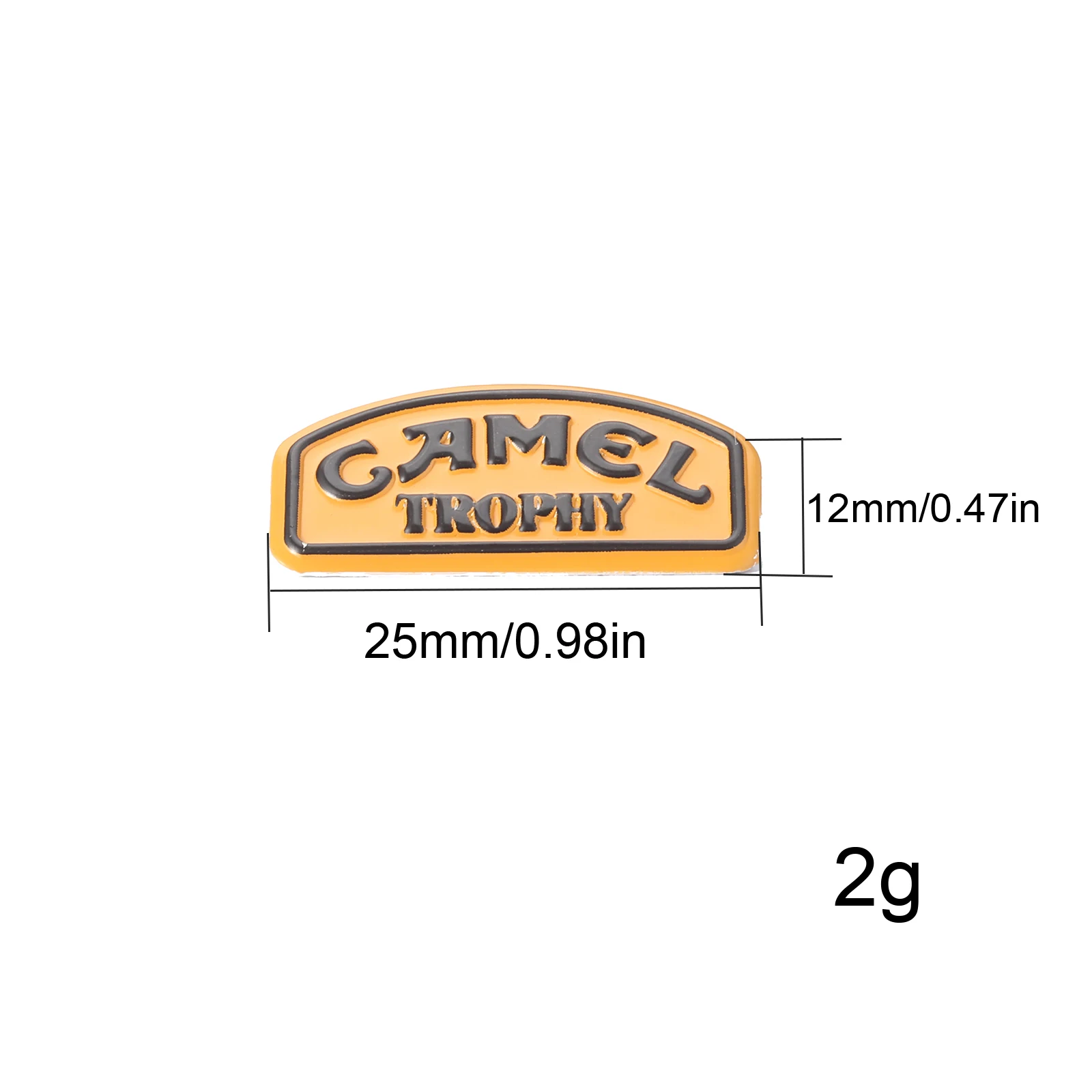 DC 1/18 Metal Sticker Camel Trophy Badge For TRX4M Defender D110 D90 RC Crawler Car Label Nameplate Parts