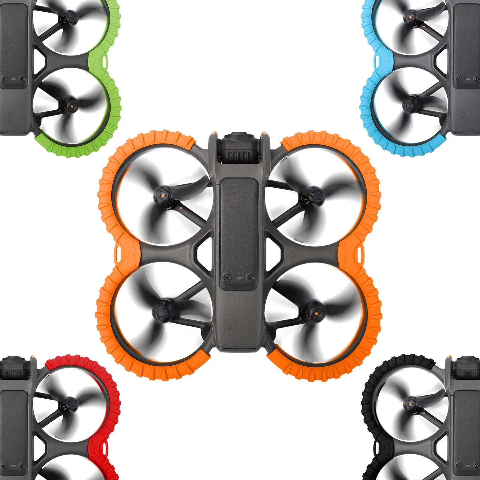 Sunnylife for DJI AVATA 2 spiral blade protective ring protective shell back protective plate  anti drop anti collision