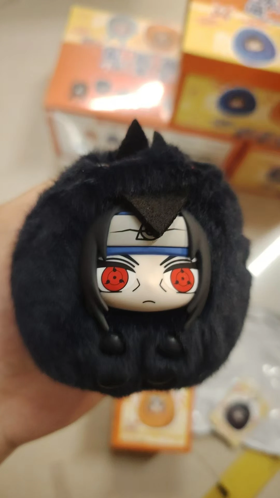 Genuino nuevo Eaki Naruto Shippuden lindo Toot serie colgante de felpa caja ciega Naruto Sasuke muñeca mochila colgante niño regalo