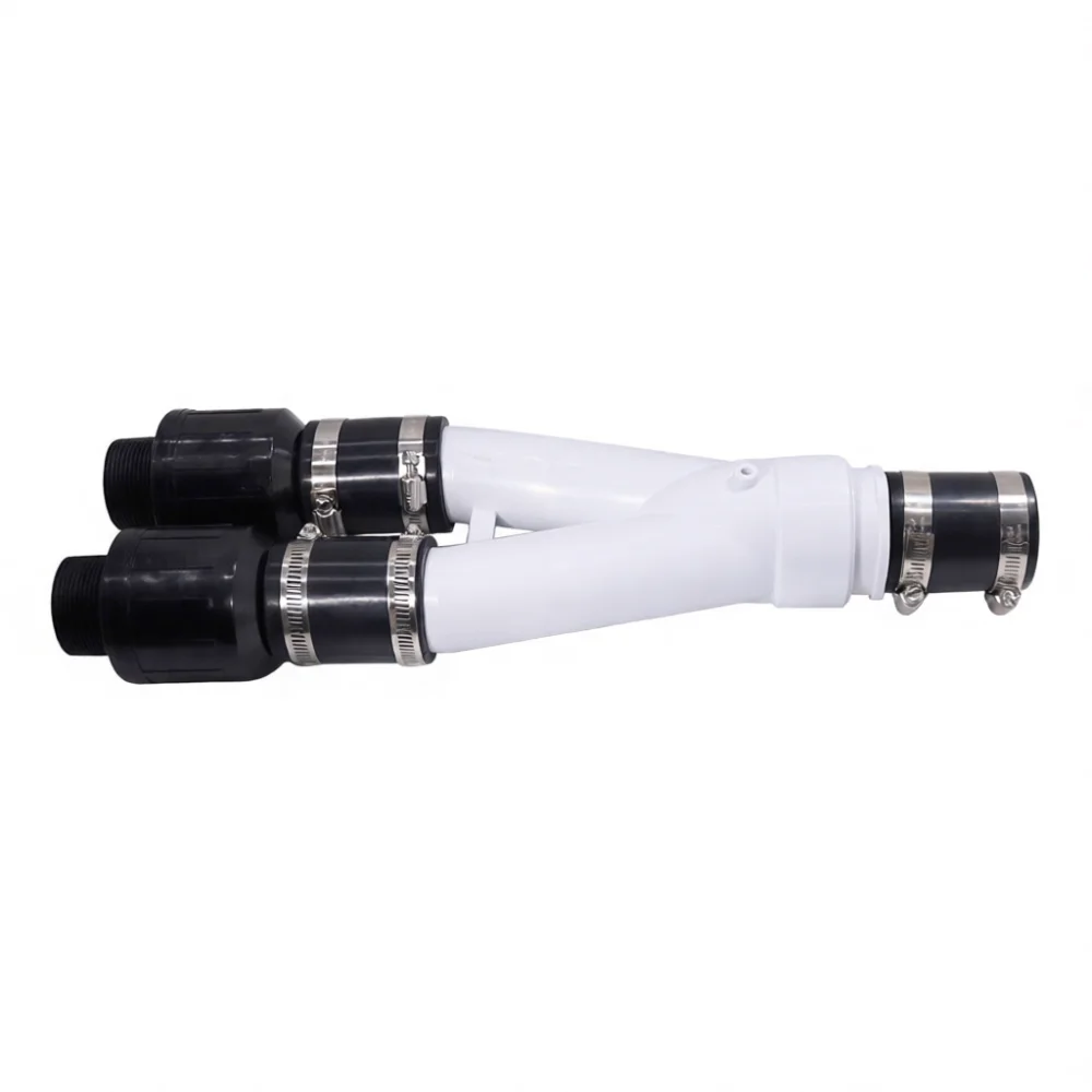 Dual Pump Installation Kit Y Type Check Valve Plumbing Connector Submersible Water Discharge System Accessory