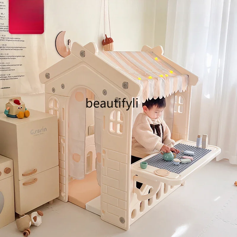 Tenda infantil doméstica para meninos e meninas, casinha de brincar para bebês, castelo de princesa, casa de bonecas