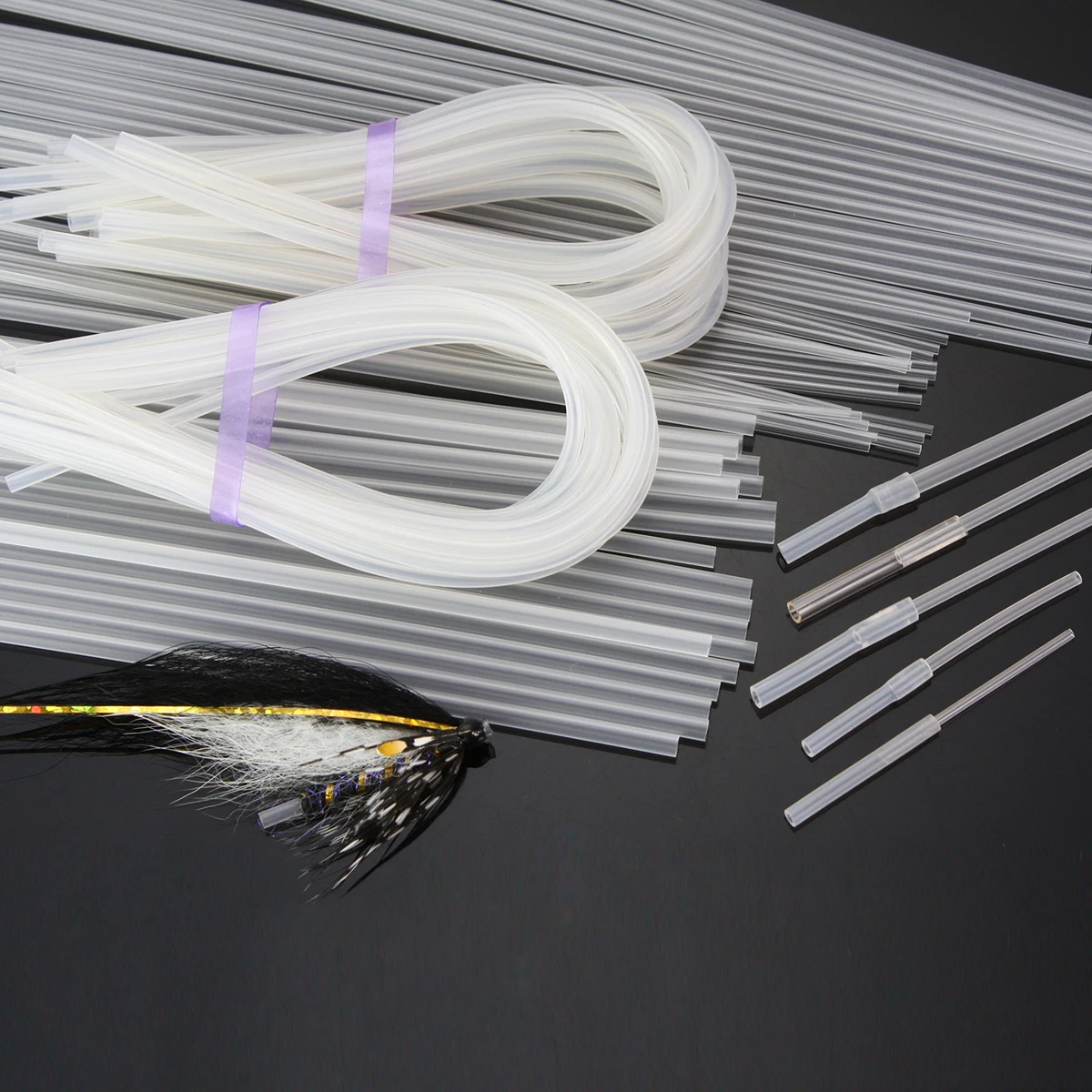 Plastic Tube Kit: Tubefly System Assortment Fly Tying Material ,Available in 5 sizes
