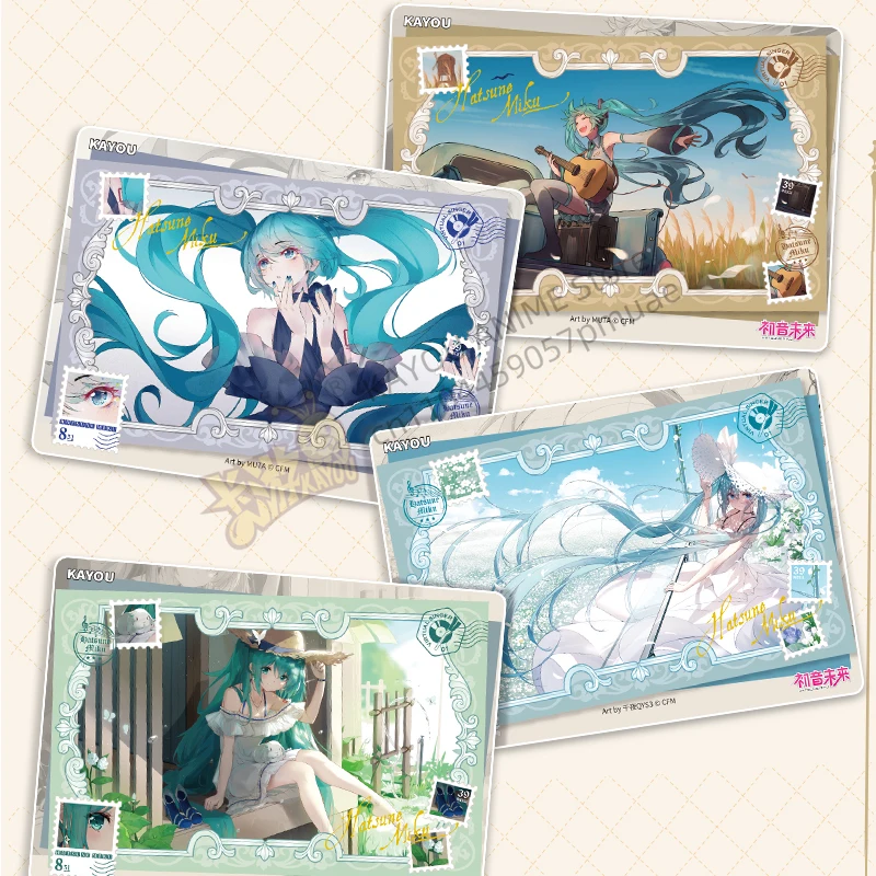 KAYOU Hatsune Miku Karte Fotokarte Qing Audio Version First and Second Bullets Original Original Anime Peripheral Collection Geschenk