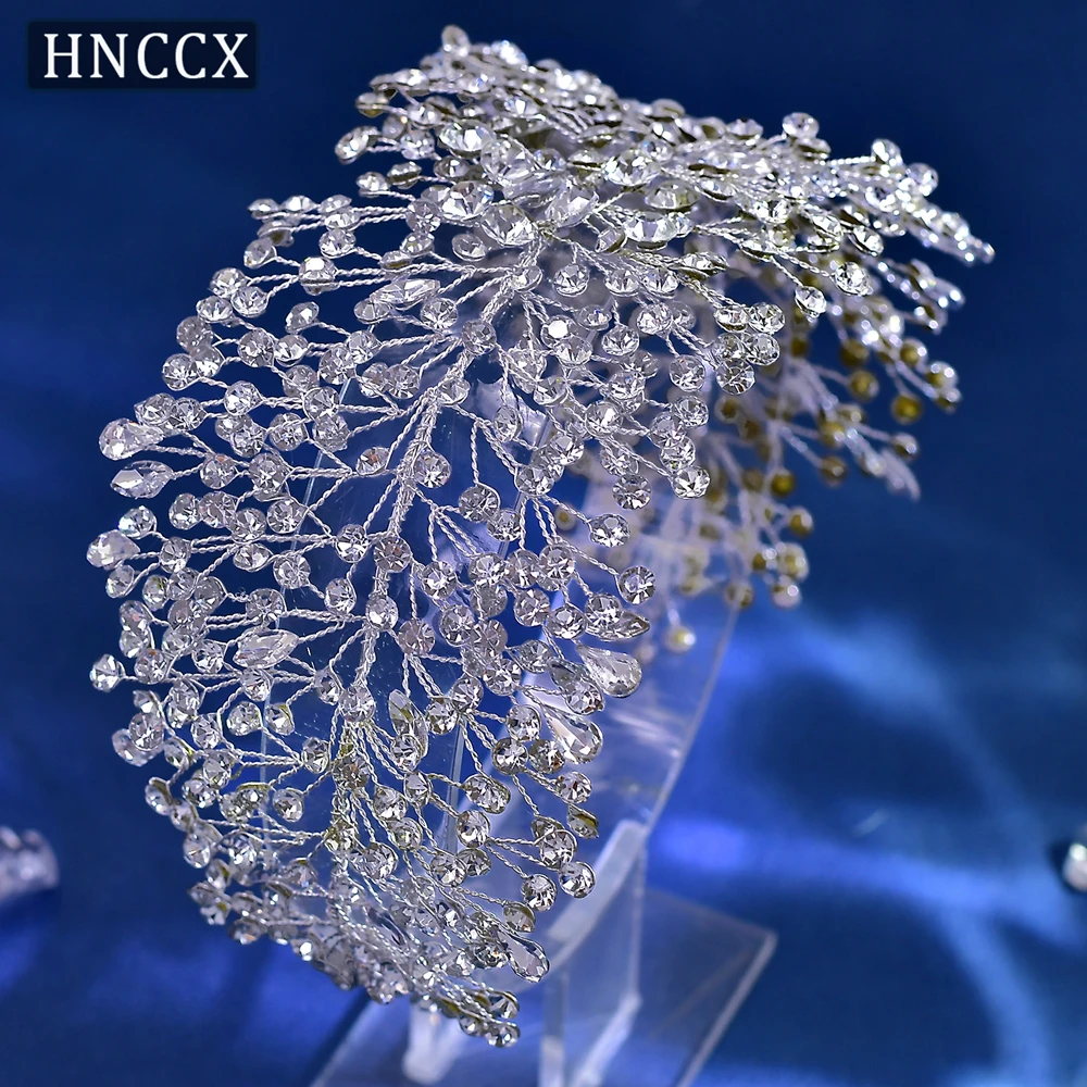 HNCCX  Rhinestone Crystal Headband Bride Hair Accessories Women Crystal  Tiara Wedding Bride Fashion Party Hairband Head CP415