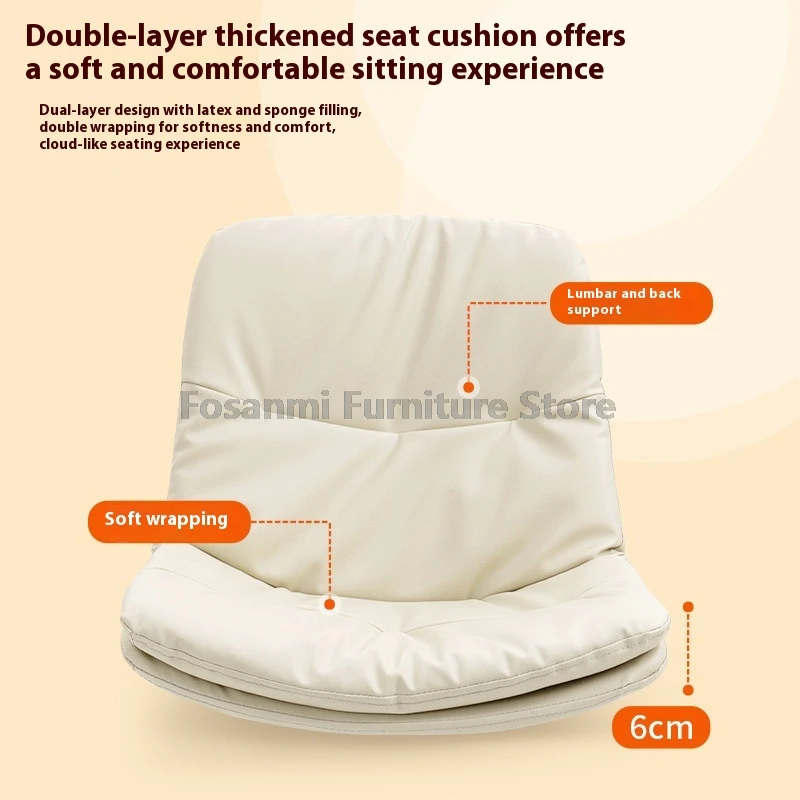 كرسي كمبيوتر منجد حديث مريح بأرجل خشبية ثابتة كرسي مكتب مريح للدراسة المنزلية كرسي كمبيوتر للألعاب للمساحة الصغيرة #3