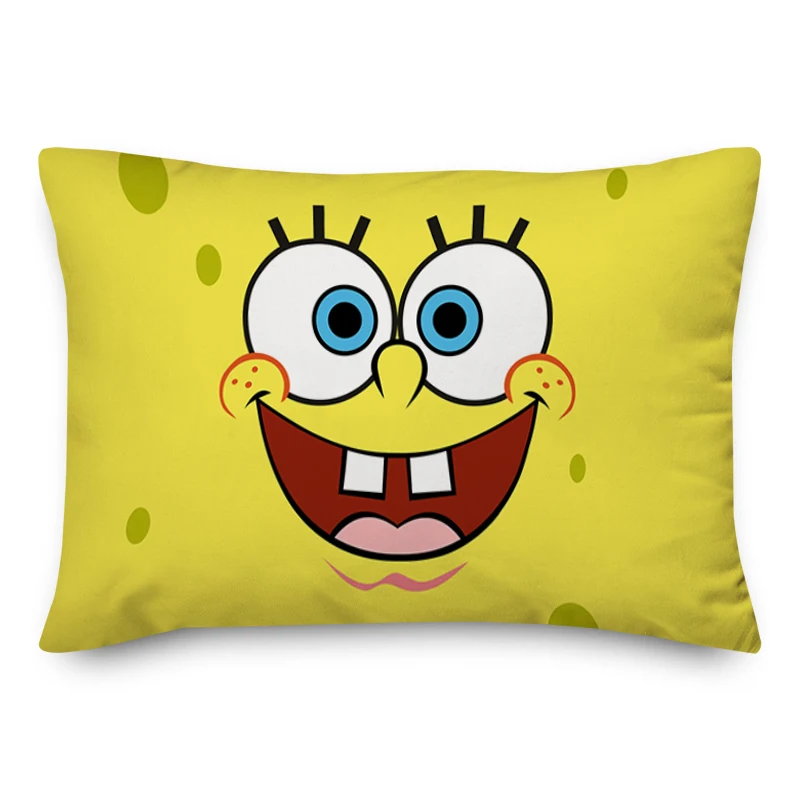 SpongeBobes Pillow Cover Throw Pillow Covers for Bed Pillows Pillowcase Cushions Home Decor Cushion Decorative Sofa Body Cases