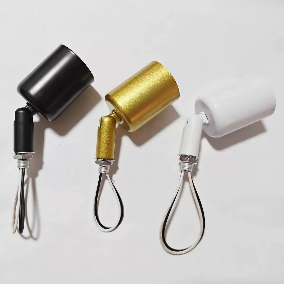 E27 Steering universal lamp holder Ceramic light holder with light base adapter universal joint Lamp base for led pendant lights
