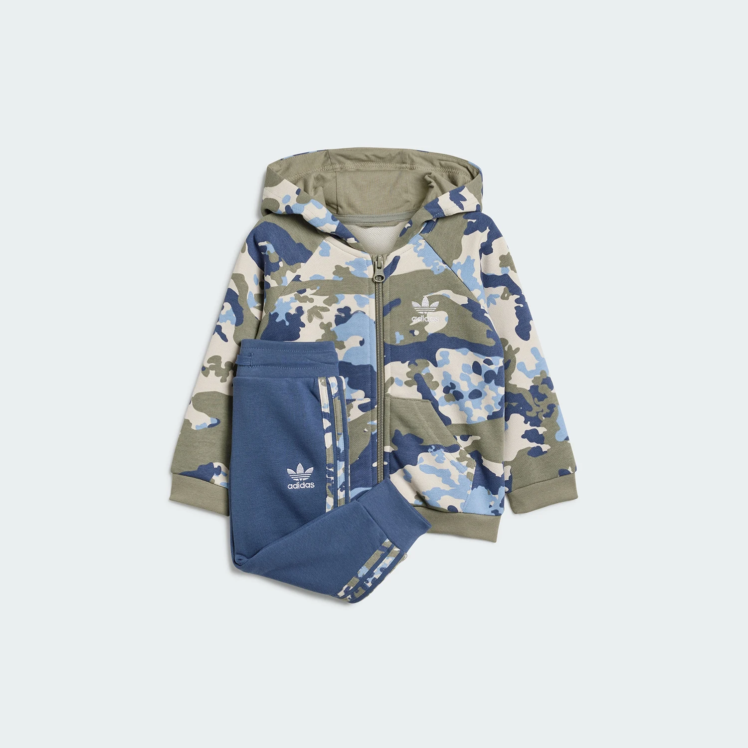 Conjunto de sudadera con capucha de manga larga para bebé Adidas original IR7831