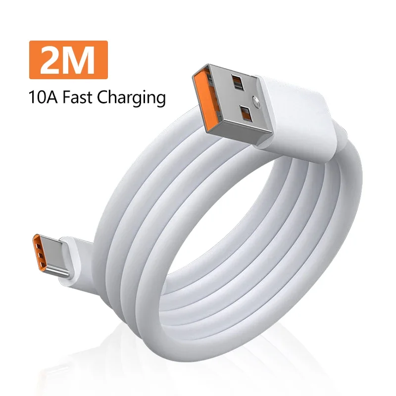 10A Type C Fast Charging Cable for Mate 40 50 Mobile Phone 120W USB-C Phone Data Cord Female c to male usb Mini usb cable