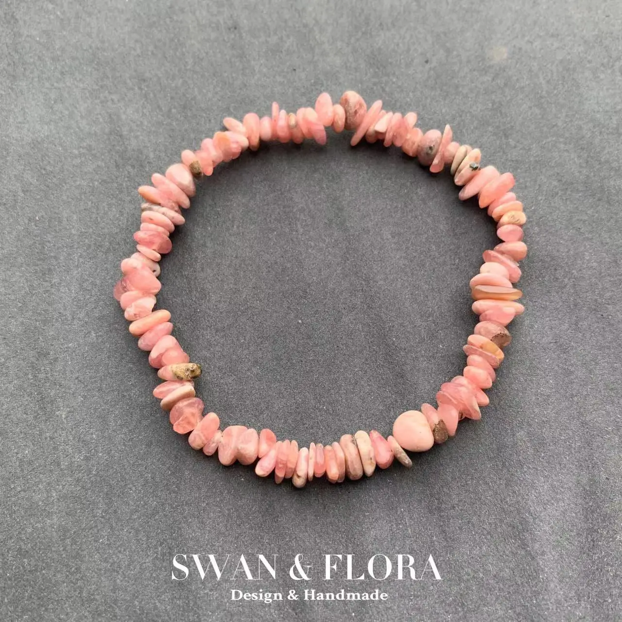 

Natural Rhodochrosite Bracelet Pink Stone Irregular Jewelry Wholesale Design Handmade GEM Beads Healing Women Jewelry Gifts