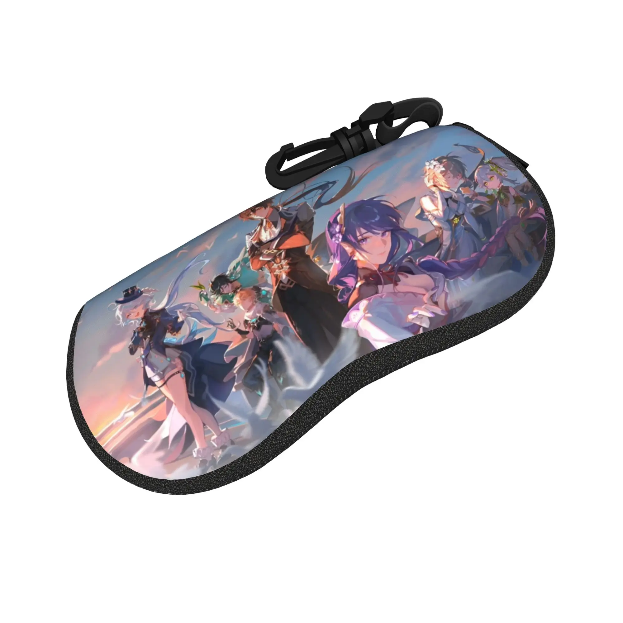 Cute Cartoon Glasses Case Genshin Impact Game Accessories  Box  Glasses Storage Box Cartoon Glasses Box