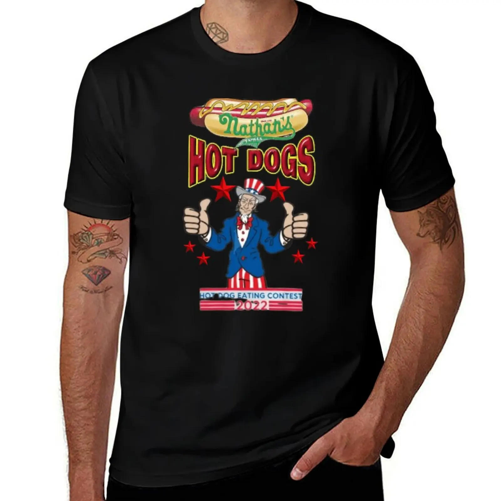 Nathan_s Famous Hot Dog 2022 T-Shirt Plus Size Lightweight Tee Shirt T-Shirt