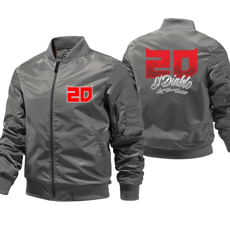 Fabio Quartararo Jacket Male Winter Coats Male Motorcycle Windbreaker Pilot Thick Parkas Clothing Bomber Jackets Plus Size 5XL