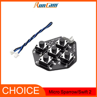 RunCam Keyboard w/1.25mm 2pin FPV Silicone Cable – for Micro Sparrow/Swift 2/Eagle Camera | Spare Part Accessory