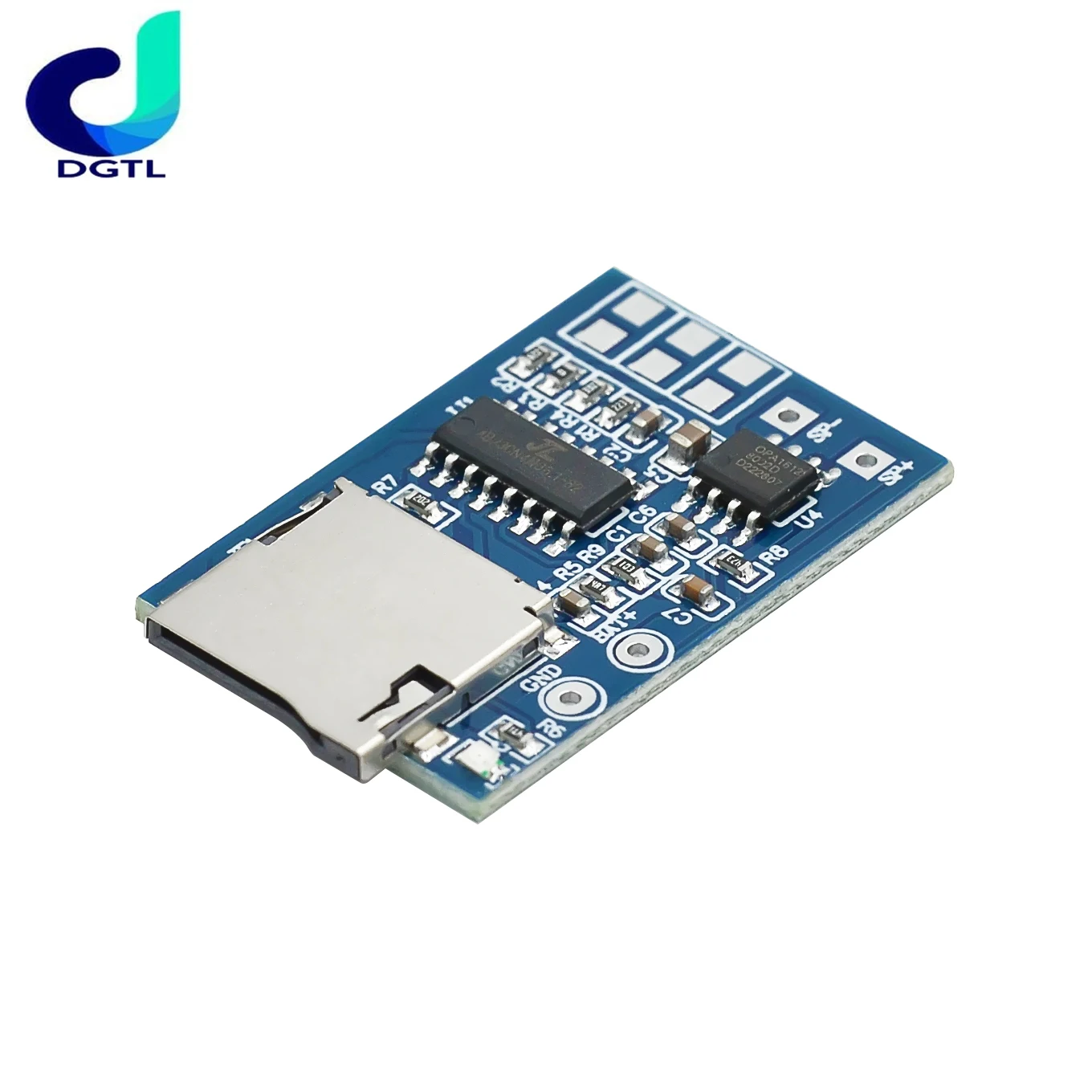 TF card MP3 decoder board with 2W power decoding module 3.7-5V mixed mono playback with memory