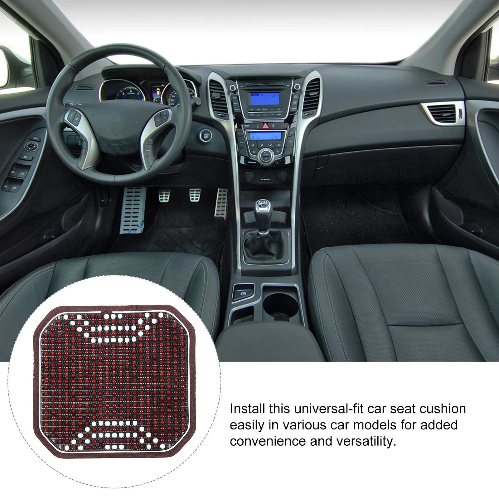 

Summer Cool Pad Car Seat Beaded Covers for Cars Wooden Beads Cushions Driver Cooling