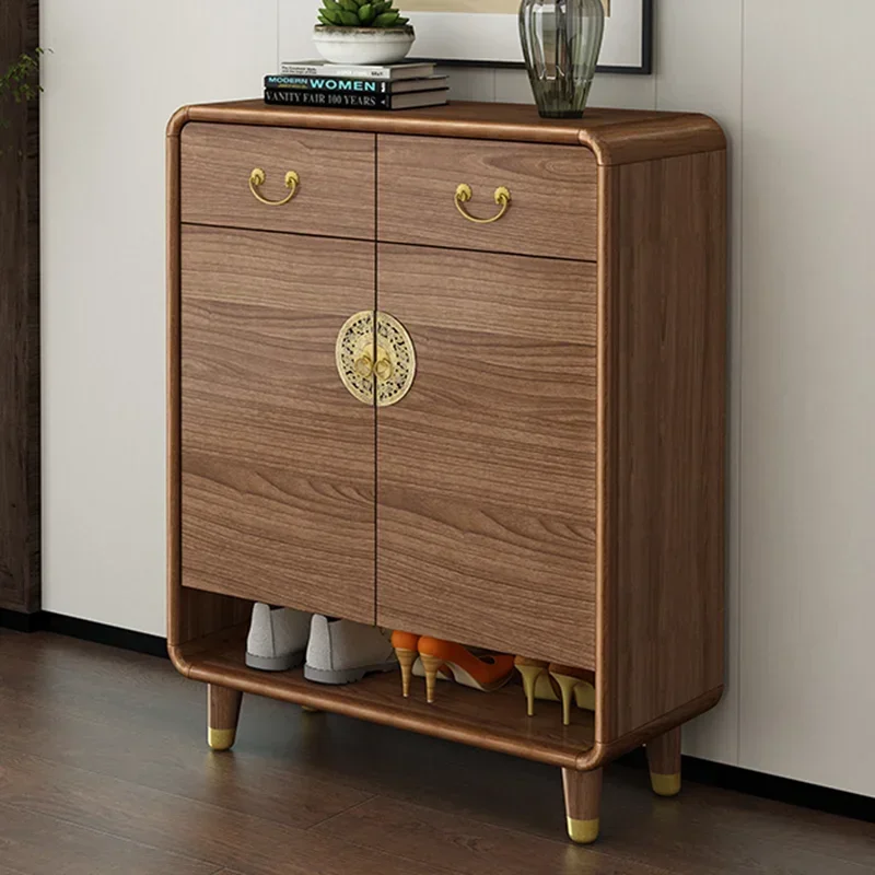 

Multi Layer Designs Shoe Cabinets Vintage Wooden Luxury Closed Shoe Cabinets Dust Proof Pull Out Schoenen Kast Home Furniture