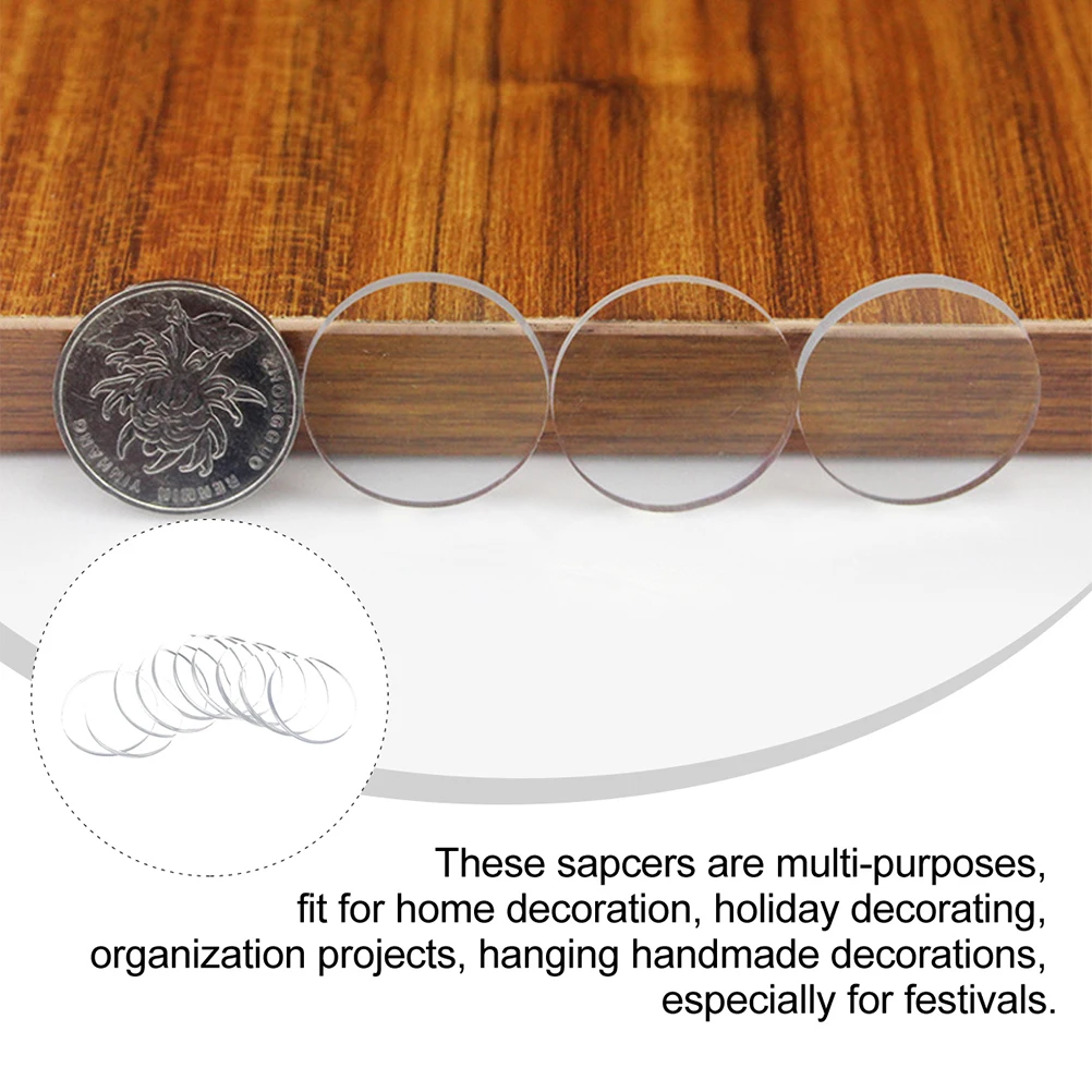 

30pcs 25mmx3mm Clear Spacers Glass Suction Cup Gasket Anti Slip Pad Furniture Protector Table Tops Rubber Spacers