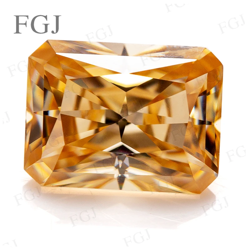 

Moissanite Diamond Radiant Loose Stone VVS1 3CE Cut With GRA Chamgapne for Jewelry Making Jewelry Rings Beads Charms DIY