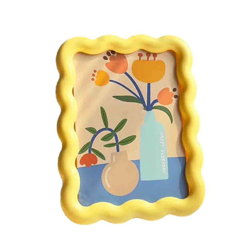 

Photo Frame Cute Acrylic Picture Display Rack 6Inch Home Decor Stand for Bedroom Living Room Office Postcards Tickets Ideal