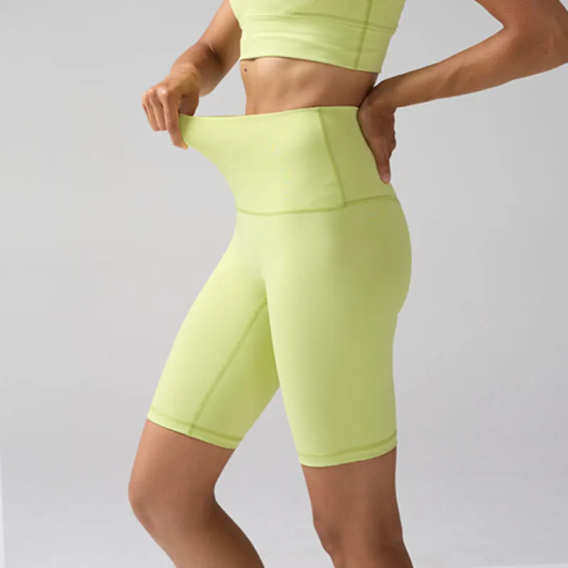 Women's High-Waist Sports Yoga Legging Shorts Quick Drying Squat Proof Fitness Tight Workout Gym Cycling Shorts
