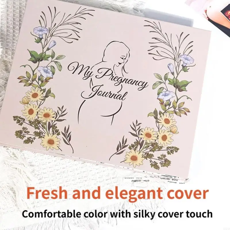  132 Pages Pregnancy Journal Hard Cover Pregnancy Planner Memory Book Portable