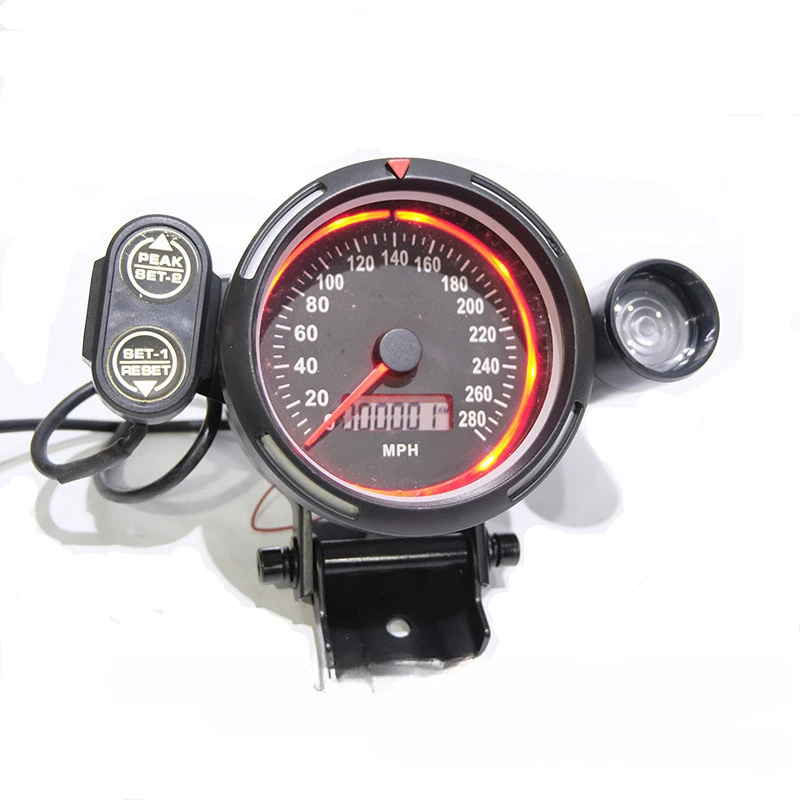 Car modification 85MM speedometer odometer, 2-in-1 LCD meter, car speedometer 220km/h